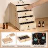 TORIBIO Essential Oils Box for 192 Bottles, Wooden Essential Oils Storage Organizer Holds 5 10 15 20 30 ml for Young Living & Doterra Bottles view 3
