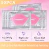 Extrapins 50PCS Collagen Crystal Lip Masks,Lip Mask Sheet,Anti-Aging & Anti-Wrinkle,Lip Gel Patches Pads for Dry Lip,Remove Dead Skin,Plump Your Lips(Pink) view 3