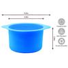 2 Pcs Silicone Wax Warmer Liner & 50 Pcs Waxing Sticks Body Hair Removal Applicator Easy to Clean Non-Stick Wax Pot Silicone Bowl Replacement... (Blue) view 3