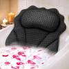 Bath Pillow RUVINCE Ergonomic Luxury Bathtub Pillow with Head,Neck, Shoulder and Back Support, 4D Bath Pillows for tub with 6 Powerful Suction Cups, Fits All Bathtub, Spa Tub, Hot Jacuzzi (Black) view 1
