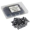 1000Pcs Hair Extension Beads Micro link Rings, 5mm Silicone Lined MicroLink Rings Hair Extensions Tool (Black) view 1