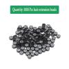 1000Pcs Hair Extension Beads Micro link Rings, 5mm Silicone Lined MicroLink Rings Hair Extensions Tool (Black) view 2