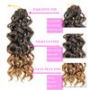10 Inch Pre Looped Crochet Hair for Black Women - Gogo Curl/Beach Curl/Ocean/Water/Deep Wave Crochet Hair 8 Packs, Synthetic Hair Tangle-Free Natural Look Curly Hair Extensions (1B/27) view 4