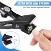 Nail Clippers for Men Thick Nails,Upgrade Straight Toenail Clippers for Seniors with Wide Opening,Large Slanted Nail Clippers for Men Thick Ingrown Nails with Wide Opening, Angled Head Nail Clipper Cu view 2