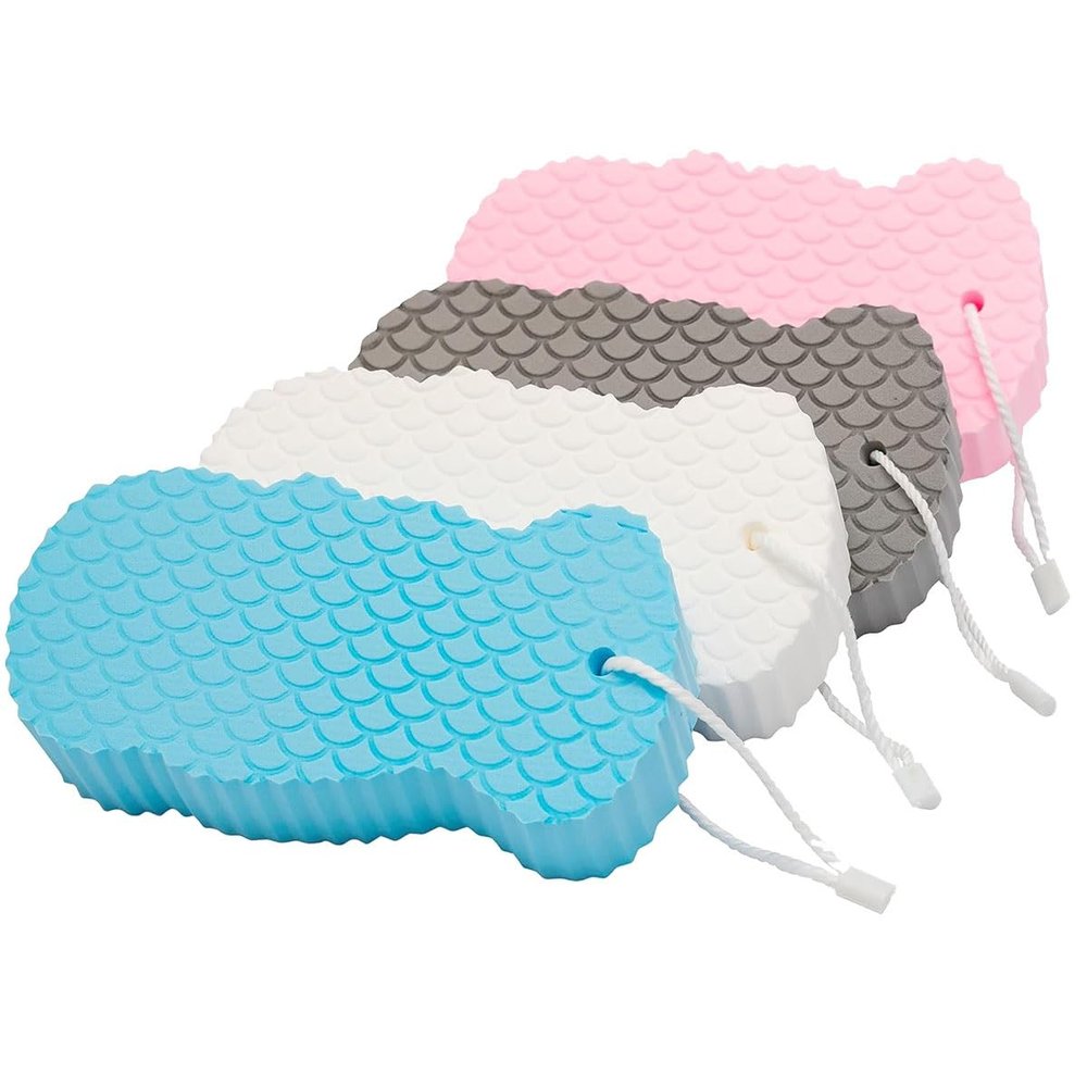 DMZHAOBC 3D Magic Exfoliating Spong, Super Soft Exfoliating Bath Sponge, Exfoliating Sponges Super Soft Bath Sponge, Reusable Shower Sponge for Face, for Adults Children and Pregnant