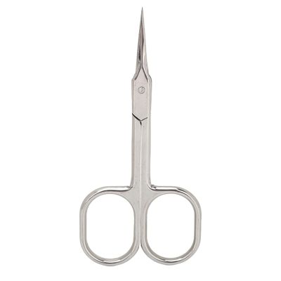 Cuticle Scissors Stainless Steel Cuticle Trimmer Scissors for Manicure and Pedicure Curved Nail Scissors Beauty Grooming Kit for Nail, Eyebrow, Eyelash