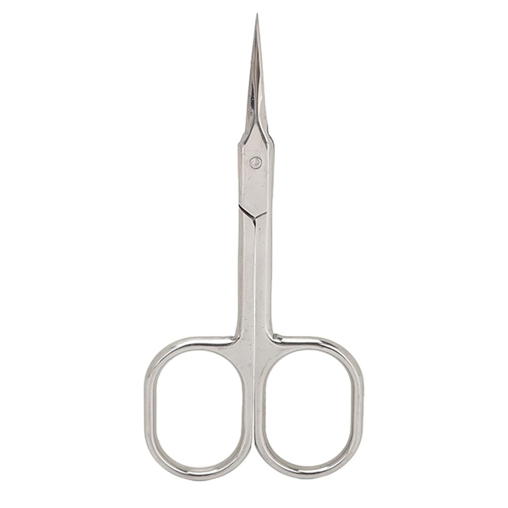 Cuticle Scissors Stainless Steel Cuticle Trimmer Scissors for Manicure and Pedicure Curved Nail Scissors Beauty Grooming Kit for Nail, Eyebrow, Eyelash