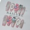 Nail Enhancement Chinese Loong Hand Wearing Removable False Nail Enhancement Patch(S) view 2