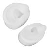 Fake Piercings, Fake Ear Piercing Reusable Left Right Ear Piercing Practice Model Silicone Ear Model Fake Ear Piercings for Jewelry Display Acupuncture Mannequin Learning (White) view 2