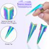 SIVOTE 2PC Pro Hair Parting & Sectioning Tool Set - Stainless Steel Straight & Curved Hair Separator Rings for Precise Styling and Extensions (Multi Color) view 2