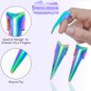 SIVOTE 2PC Pro Hair Parting & Sectioning Tool Set - Stainless Steel Straight & Curved Hair Separator Rings for Precise Styling and Extensions (Multi Color) view 3