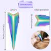SIVOTE 2PC Pro Hair Parting & Sectioning Tool Set - Stainless Steel Straight & Curved Hair Separator Rings for Precise Styling and Extensions (Multi Color) view 4