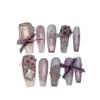 Handmade Wearable Nail Art, Removable Nail Patches, Fake Nails(S) view 1