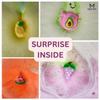 Kids Bath Bombs  6 Pack Fruit-Shaped Scented Bath Bombs with Surprise Inside, Natural & Non-Toxic, Gifts for Teens, Girls & Boys, Christmas & Stocking Stuffers view 2