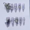 Handmade Nail Wearing Tulip Flower Nail Art Patch(XS) view 1
