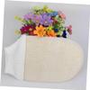 Beatifufu 2pcs Body Exfoliating Scrub Loofah Sponge Pads Gentle Cleansing Bath Gloves view 2