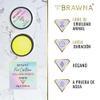 BRAWNA 2 Pck Mapping Paste for Brow and Lip Measuring - Eyebrow Mapping Supplies - PMU & Microblading Supply - Yellow and White view 2