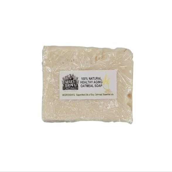 100% Natural Healthy Aging Oatmeal Refresh Soap - Various Cuts (Block cut 11-12.9 oz, w/out soap bag)