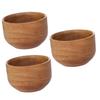 minkissy 3pcs Men Shaving Bowl Shave Butter Bowl for Men Shaving Cream Wooden for Home Barber Shop view 1