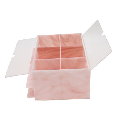 10 Layers Acrylic Eyelash Storage Box, Eyelash Extension Compartment Box Storage Organizer Makeup Organizer False Eyelashes Glue Pallet Holder Accessories ()