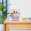 10 Layers Acrylic Eyelash Storage Box, Eyelash Extension Compartment Box Storage Organizer Makeup Organizer False Eyelashes Glue Pallet Holder Accessories () view 4