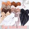 10 PCS Large Hair Bows Ribbon Bow for Women,Hair Bows for Womens,Oversized Long-tail Cute Aesthetic Hair Accessories,Large Hair Barrettes for Women,Big Bows for GirlsWarm brown view 3