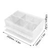 10 Layers Acrylic Eyelash Storage Box, Eyelash Extension Compartment Box Storage Organizer Makeup Organizer False Eyelashes Glue Pallet Holder Accessories (White) view 2
