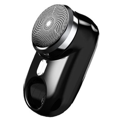 BJFSEAFN Mini Shave Portable Electric Shaver for Men Wet Dry One-Button Mini Travel Razor Electric Rechargeable(Black)