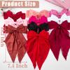 10 PCS Hair Bows,Big Bows for Girls and Womens,Hair Bows for Womens,Hair Ribbons,Large Hair Bow for Women,Big Hair Bow,Bows for Women,Oversized Long-tail Cute Aesthetic Hair AccessoriesRed Series view 2