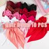 10 PCS Hair Bows,Big Bows for Girls and Womens,Hair Bows for Womens,Hair Ribbons,Large Hair Bow for Women,Big Hair Bow,Bows for Women,Oversized Long-tail Cute Aesthetic Hair AccessoriesRed Series view 3