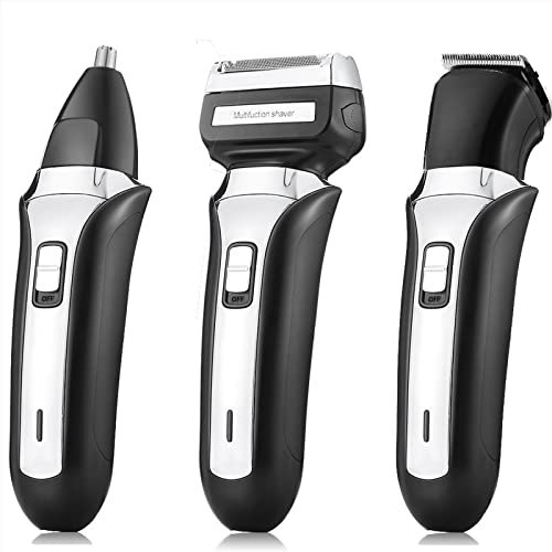 BJFSEAFN Electric Shaver Beard Trimmer for Men Razor Nose Waterproof Hair Trimmer Hair Cutting Kit 3 in 1 USB Rechargeable