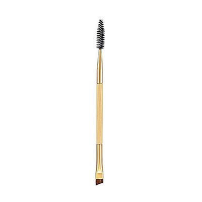 1PC Bamboo Handle Duo Eyebrow Brush Eye Brow Brush And Mascara Brush Eyebrow Comb Makeup Tools For Women Girls, Eyebrow Brush