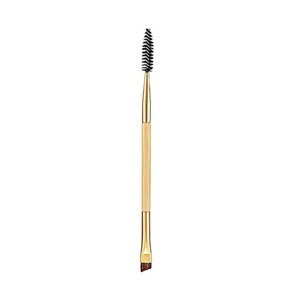 1PC Bamboo Handle Duo Eyebrow Brush Eye Brow Brush And Mascara Brush Eyebrow Comb Makeup Tools For Women Girls, Eyebrow Brush