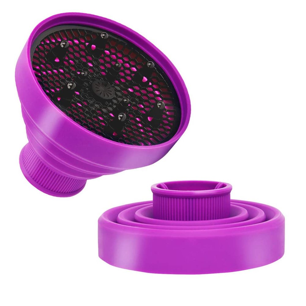 Foldable Blower Diffuser Cover Silicone Dryer Collapsible Hair Attachment Portable Travel Folding Universal
