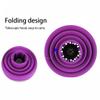 Foldable Blower Diffuser Cover Silicone Dryer Collapsible Hair Attachment Portable Travel Folding Universal view 3
