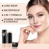 Apooliy Matte Foundation Stick,Lightweight Buildable Full Coverage, Longwear Face FoundationConcealer Stick,Waterproof view 3