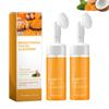 2pcs Glow Wash Face Wash With Brush,Turmeric Facial Wash, Turmeric Foaming Cleanser for All Skin view 1