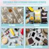 BuyCard Chenille Letter Clear Makeup Bags, Snacks Bag for Travel, Preppy Patch Nylon Cosmetic Bag with Handles and Zipper, Waterproof Large Clear Travel Toiletry Bag Storage Bag for Women Green view 4