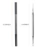 Acne Needle and Blackhead Removal Tool, Stainless Steel Pimple Popper Tool, Double Ended Needle with Cap Removal for Nose Face (1 Pack Black) view 2