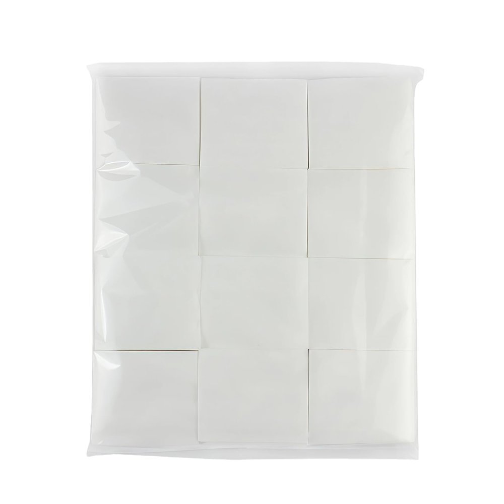 1200Pcs White Non-Woven Square Facial Cotton Pads Soft Thin Lint-Free Cotton Wipes Disposable Cosmetic Cotton Pads for Makeup Remover Nail Polish