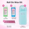 Beauty7 Roll on Wax Kit for Hair Removal, Sugar Waxing Kit, Easy Rolling Portable Warmer with 2pcs Soft Waxing Cartridge(5.3 oz each)100pcs Strips (Wax Kit with Machine) view 2