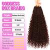 Goddess Boho Box Braids Crochet Hair-8 Packs 18 Inch Crochet Box Braids for Black Women Pre Looped (#4, 18 Inch (Pack of 8)) view 2