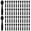 Disposable Eyeshadow Applicators, 50 Pack Eye Shadow Sponge Applicators Mini Eyeshadow Brush Portable Travel Eye Shadow Applicator Sticks Multipurpose Lips Makeup Brushes for Women Girls view 1