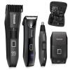 Soonsell Manscape Beard Trimmer for Men,Ball Shaver,Nose Hair Clippers,Electric Razor,Hair Clippers for Men,4 IN1 Men's Grooming Kit,LED Display,Waterproof,Wet/Dry Trimmer view 1