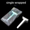 20 PCS Disposable Razors Women with Double Sided Stainless-Steel Blades, 40 Times Shaving, Individual Wrap Hair Removal, Sterilization Disposable Shavers with Cap for Women & Man Travel, on the go view 2