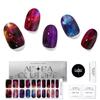 Adora Couture Semi Cured Gel Nail Strips with 20 Pieces - UV Gel Stickers, Manicure Kit, Easy Application Wraps Includes Prep Pads, Nail File, Wooden Stick - UV Light Required (Constellation) view 1