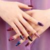 Adora Couture Semi Cured Gel Nail Strips with 20 Pieces - UV Gel Stickers, Manicure Kit, Easy Application Wraps Includes Prep Pads, Nail File, Wooden Stick - UV Light Required (Constellation) view 3