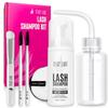 STACY LASH Lash Shampoo Kit Foaming Cleanser with Eye Lash Spoolies & Rinse Bottle & Cleansing Pad & Brush for Eyelash Extensions & Clusters & Natural Eyelashes view 1