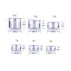 10pcs Make Up Jar Cosmetic Sample Empty Container Plastic Round Lid Small Bottle Eyeshadow Cream Travel Pot 2g 3g 5g 10g 15g 20g (Color : A Size : 10pcs x 5ml) (A 10pcs x 3ml) view 2