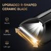 Spacekey Electric Body Hair Trimmer - IPX7 Waterproof Ball Trimmer for Men with LED Light, Wet/Dry Groomer, USB-C Rechargeable, Travel Bag Included - Men's Pubic, Groin and Body Shave view 3